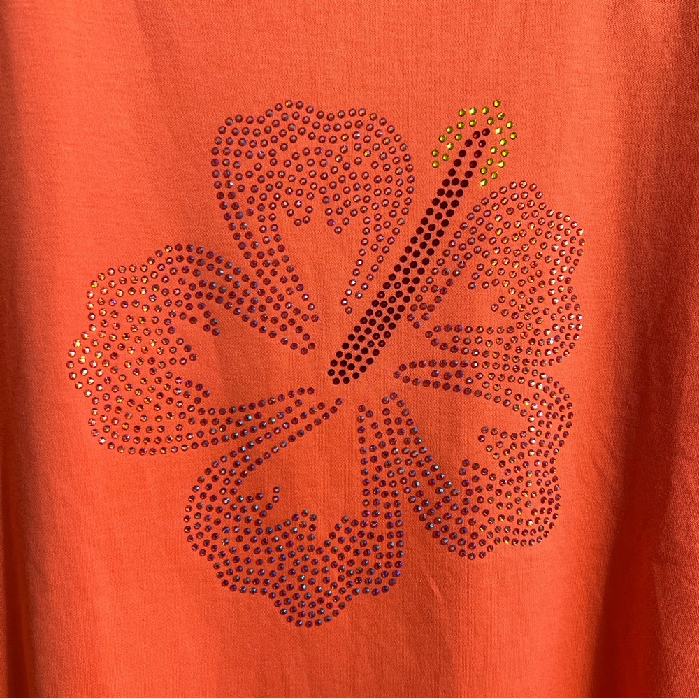 Hibiscus Rhinestone Top [2 R] - Picture 2 of 4